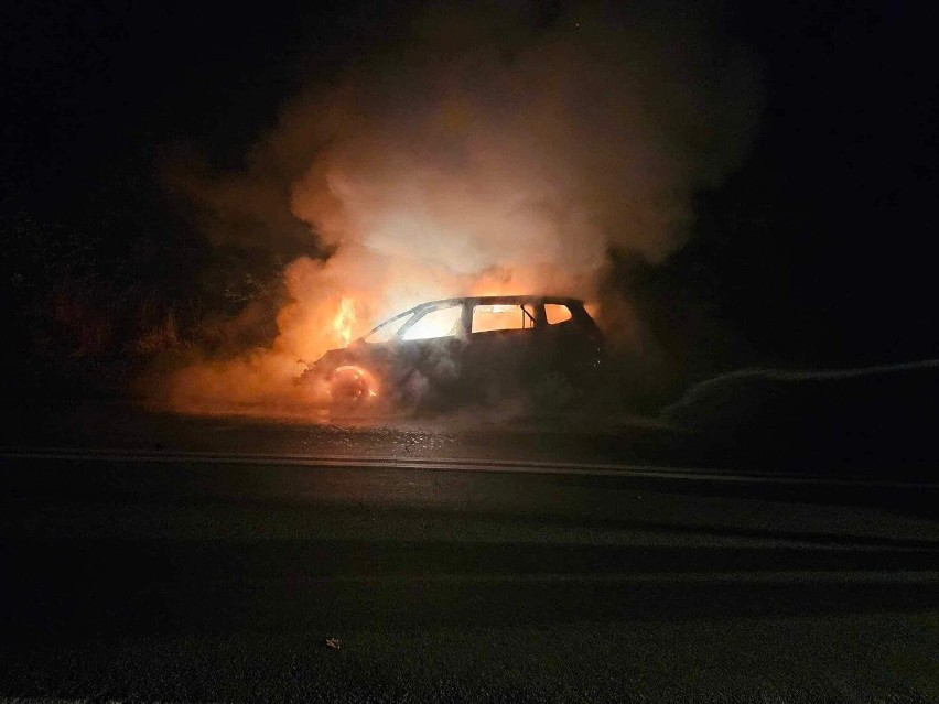 W środę, 11 października zapaliło się auto w Nowinach...