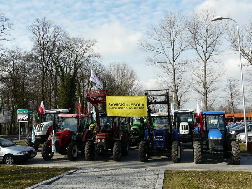 Rolniczy protest w Gostkowie