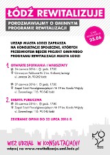 Konsultacje społeczne dotyczące rewitalizacji Łodzi. Pierwsze spotkanie już w piątek