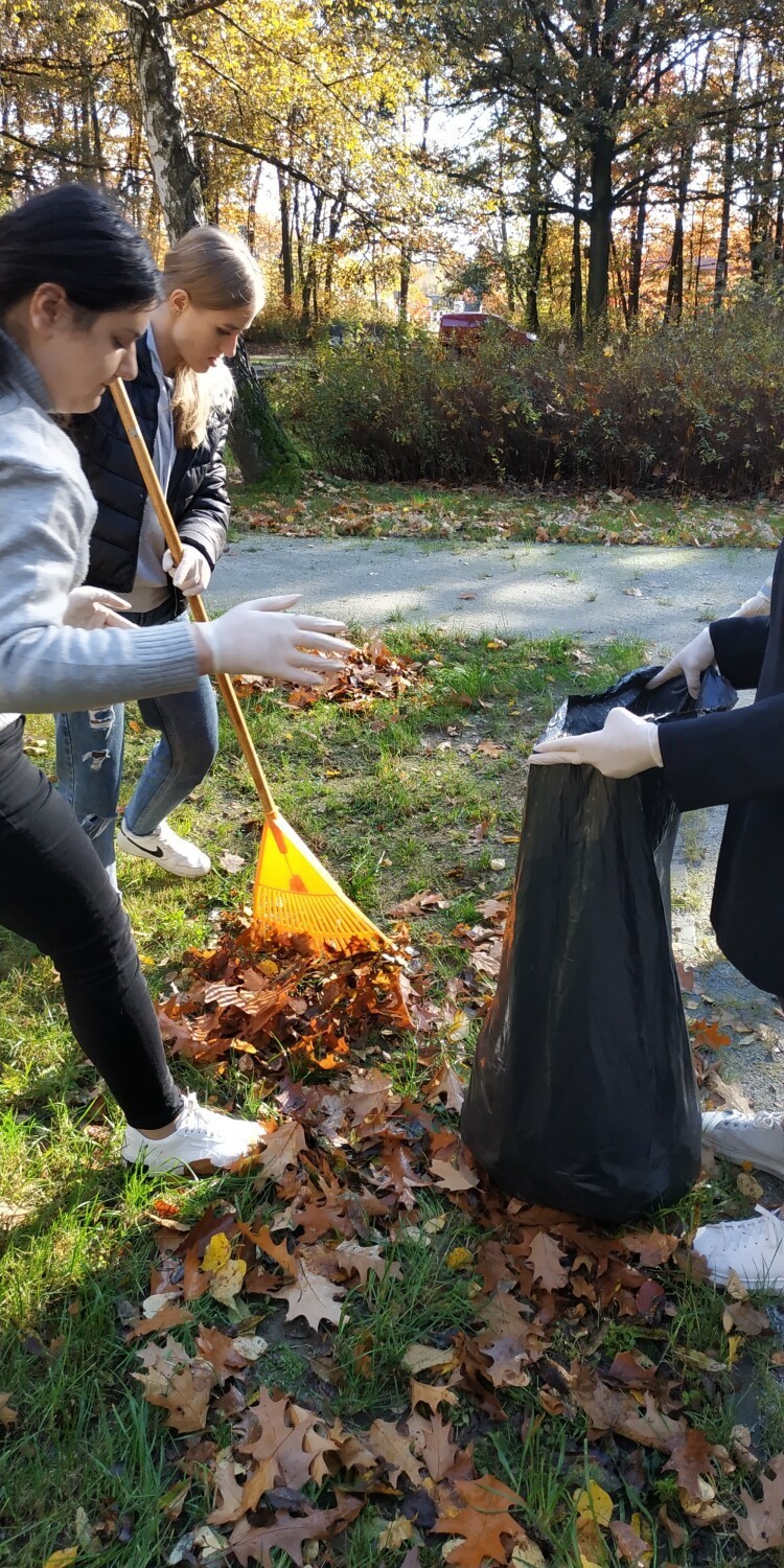 Uczniowie ZS nr 1 w Wieluniu wzięli udział w akcji sprzątania cmentarza. Tak upamiętnili osoby zasłużone dla ziemi wieluńskiej