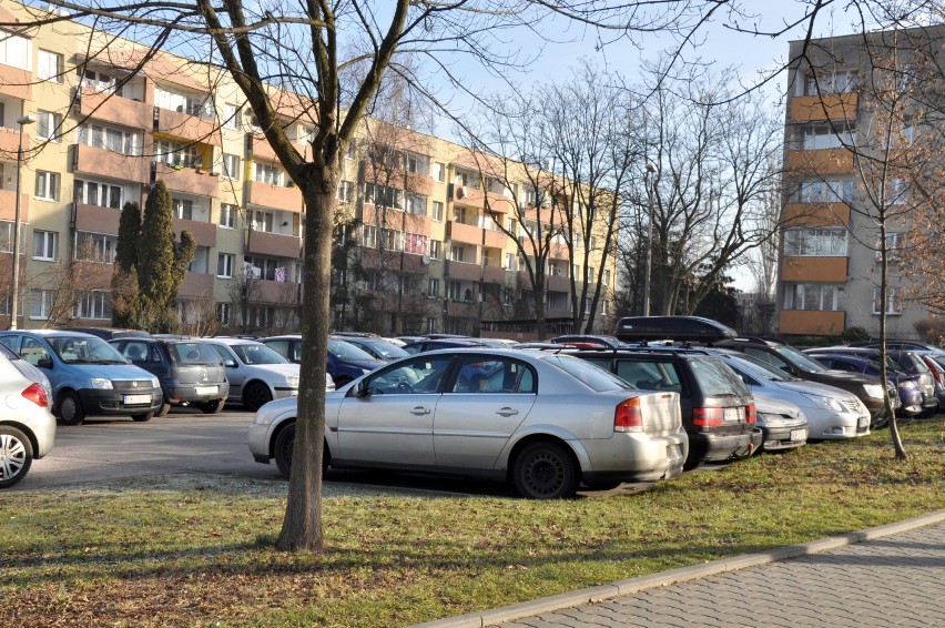Miejsca parkingowe w rejonie Teligi i Kurczaba