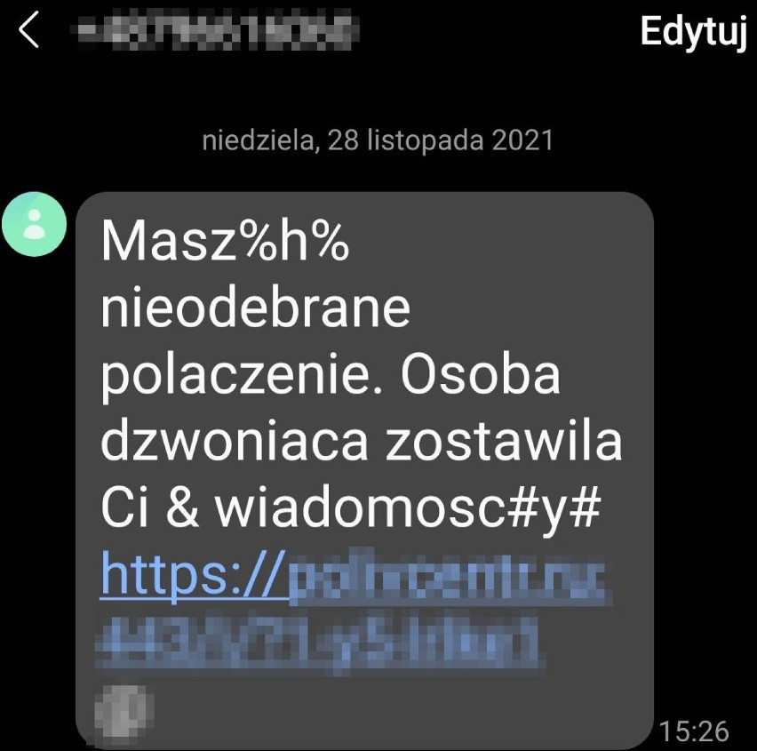 Oto kolejny sposób oszustów. Wysyłają fałszywe SMS-y!...