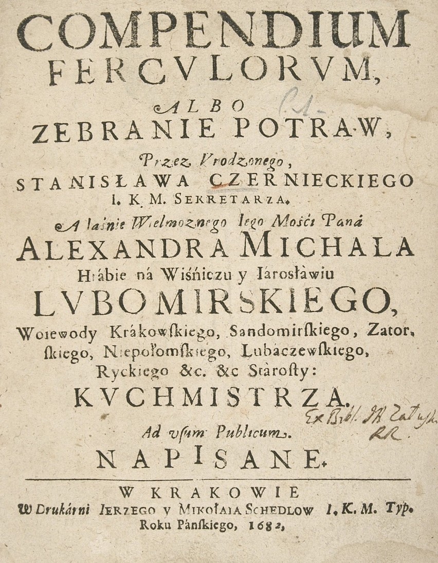 Pierwsza polska książkę kucharska wydana w 1682 roku.  Jej...