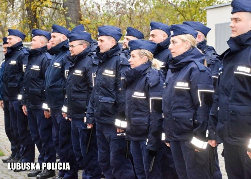 Młodzi policjanci przyjechali na praktyki do Lubska