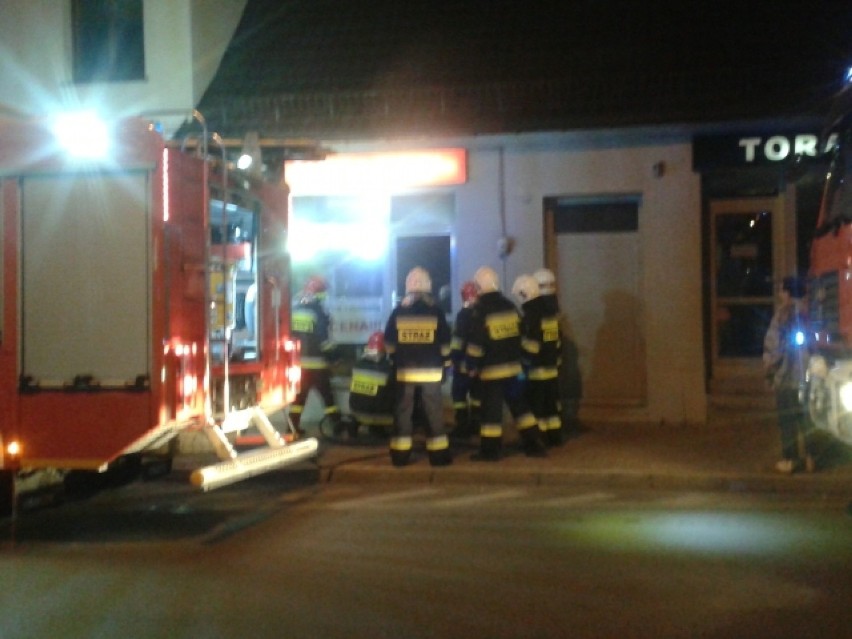 Pożar sklepu w Wolsztynie