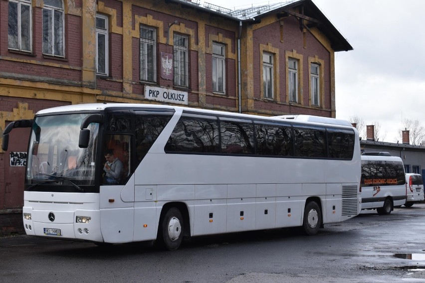 Autokar zastępujący pociągi Olkusz-Kraków