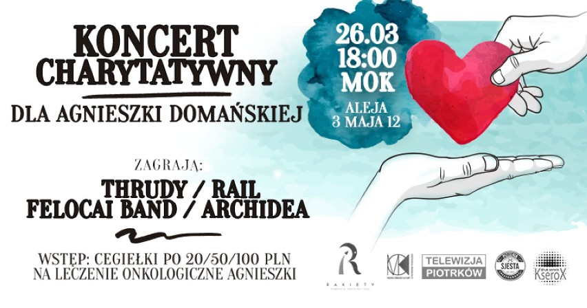 Koncert charytatywny dla Agnieszki Domańskiej w MOK w...