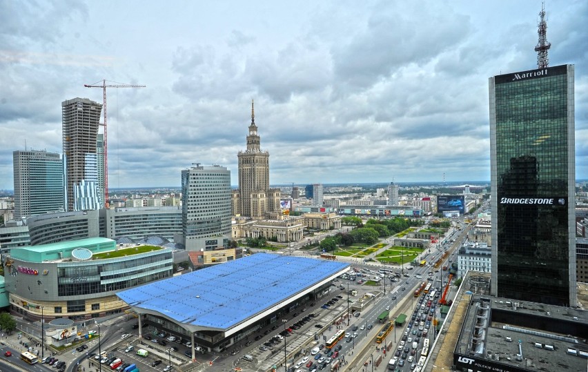 Centrum Warszawy bez Pałacu Kultury i Złotych Tarasów....