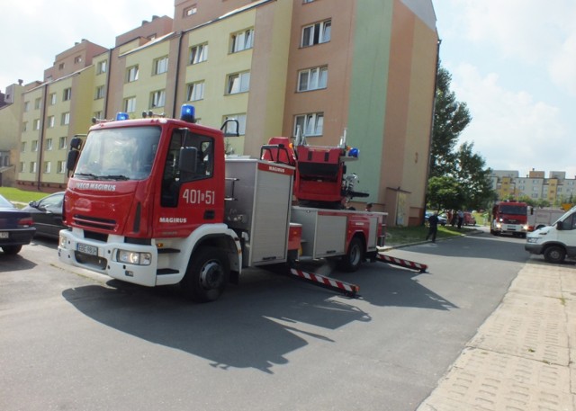 Bełchatów: zadymienie na Słowackiego