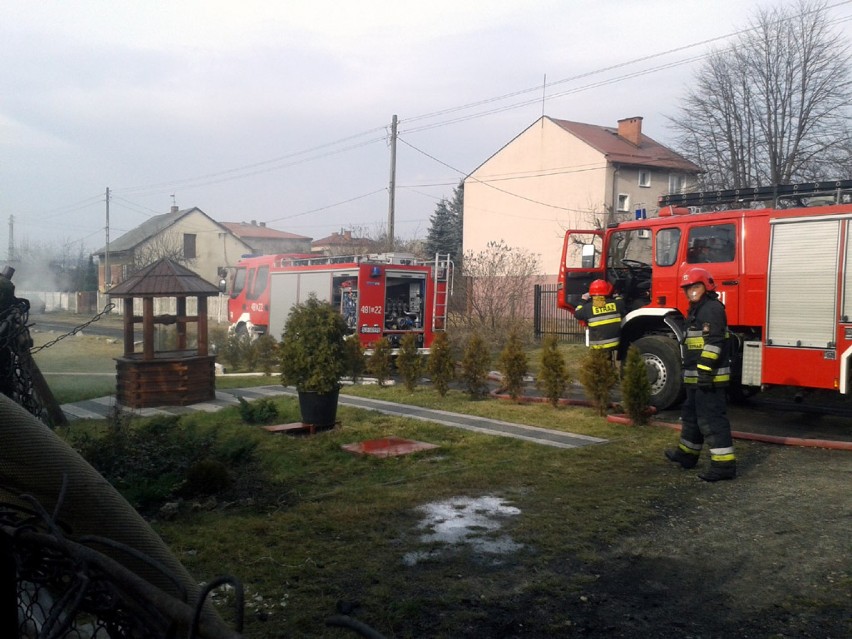 Pożar w Jaworznie. Spalił się budynek na Wilkoszynie