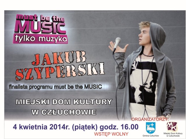 Jakub Szyperski - koncert w Człuchowie, 4.04.2014