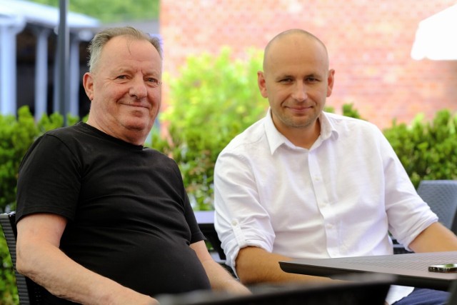 Mirosław Okoński, legenda Lecha Poznań, oraz Piotr Łuczak reżyser i scenarzysta filmu o "Okoniu" podzielili się kulisami powstawania produkcji