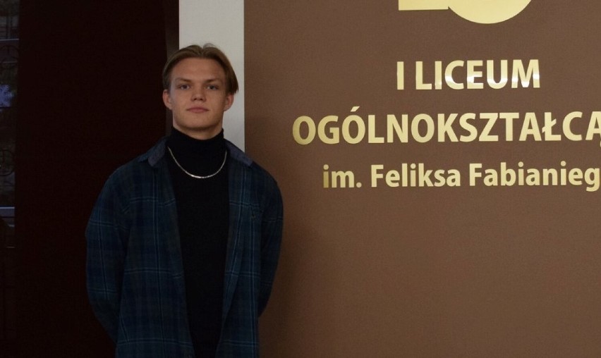 Marcin Rodzik, uczeń I LO w Radomsku. finalistą Olimpiady „O Diamentowy Indeks AGH"