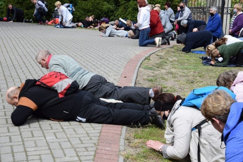 Pielgrzymi przeszli ponad 30 kilometrów i w miejscowości...