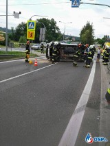 Wypadek na zakopiance w Mogilanach, ranne dwie osoby