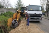 W ul. Północnej w Brzezinach powstaje kanalizacja sanitarna