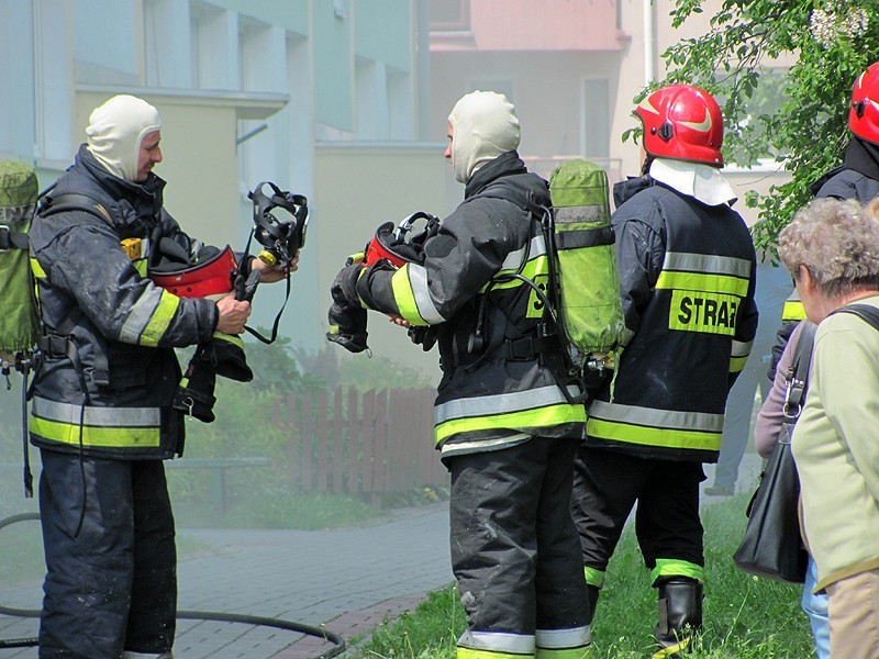 Kalisz: Pożar w bloku przy ulicy Konopnickiej...