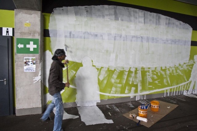 Stadion Wrocław: graffiti ozdobi arenę Śląska Wrocław