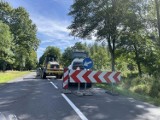 Znikają najgorsze dziury na drodze wojewódzkiej 292 Głogów – Bytom Odrzański. Nawierzchnia jest częściowo remontowana