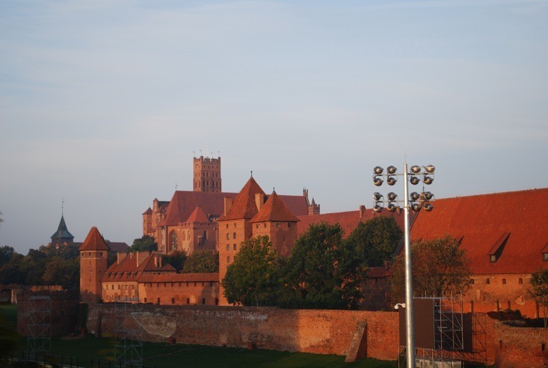 Zamek z okien pociągu