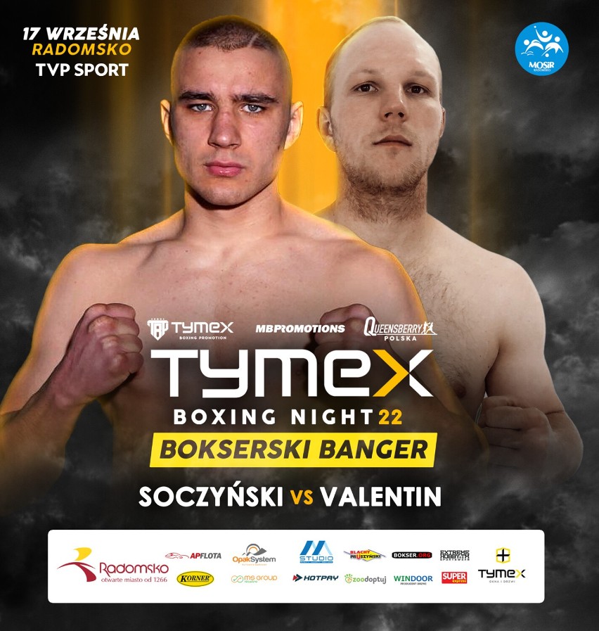 Tymex Boxing Night 22: Bokserski Banger już we wrześniu w Radomsku 