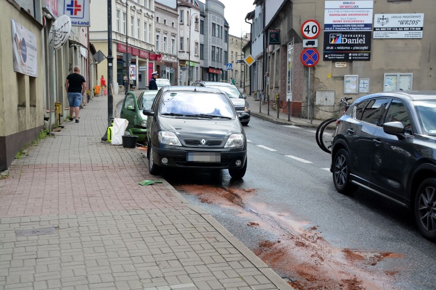 Poszkodowaną osobę przewieziono na badania do szpitala