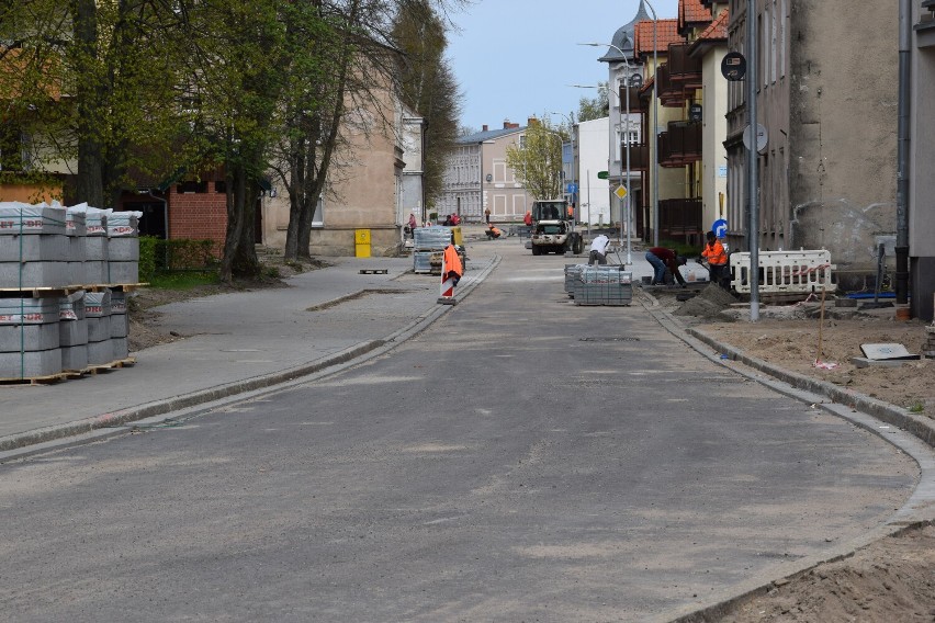 Obecny stan prac na ulicy Koszalińskiej w Szczecinku