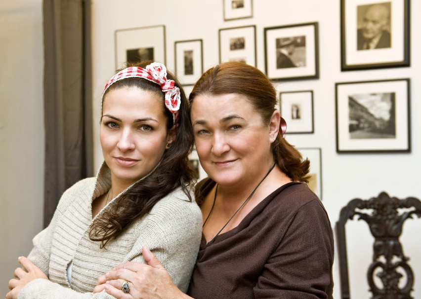 Kinga Paruzel z mamą Brygidą Melcer-Kwiecińską w rodzinnym...