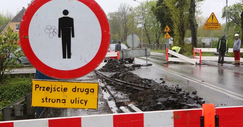 Szczecin: Kolejny most w remoncie. Utrudnienia dla kierowców i pasażerów [ZDJĘCIA, WIDEO]