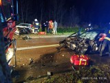 Wypadek w Lichawie w gminie Sędziejowice w Wigilię ZDJĘCIA
