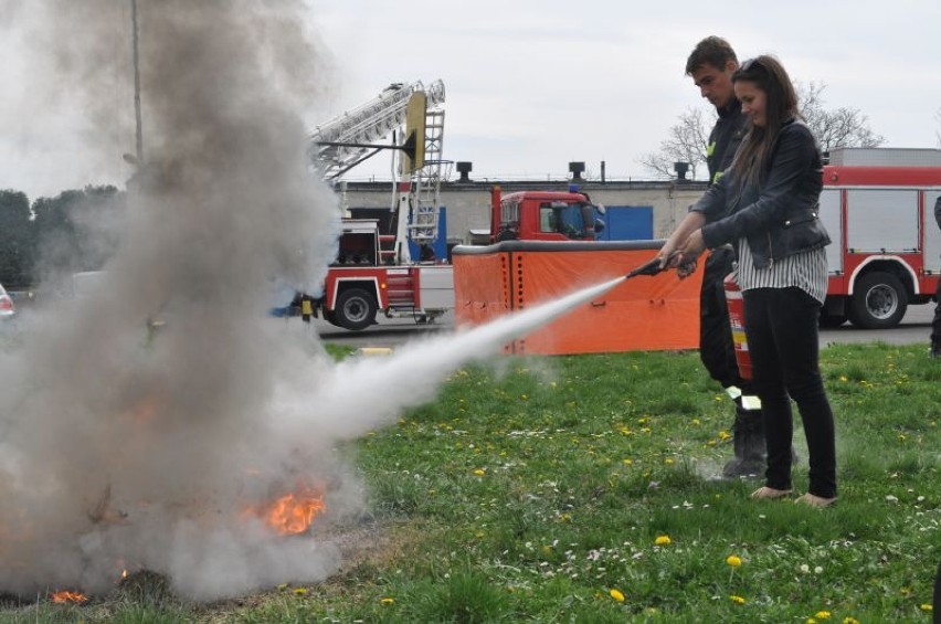 Uczniowie gasili pożar w Wodzisławiu Śl.