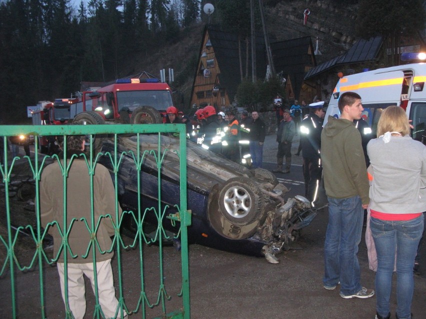 Groźny wypadek w Bukowinie Tatrzańskiej [ZDJĘCIA]