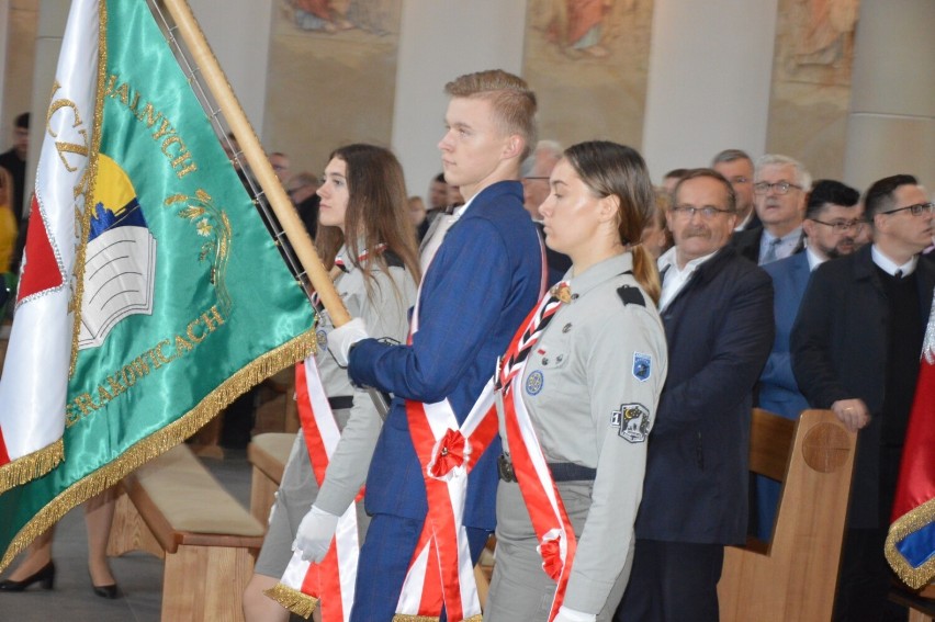 W centrum Sierakowic stanął obelisk, upamiętniający 5. Brygadę Wileńską AK