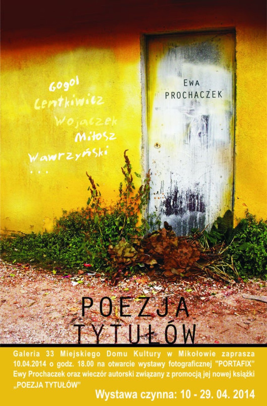 Ewa Prochaczek: Poezja drzwi i tytułów