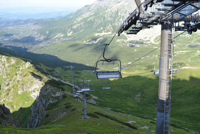 Wyciąg w kotle Gąsienicowym w Tatrach