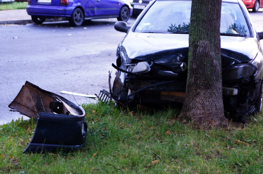 Pijany kierowca spowodował kolizję na ulicy Widok w Kaliszu