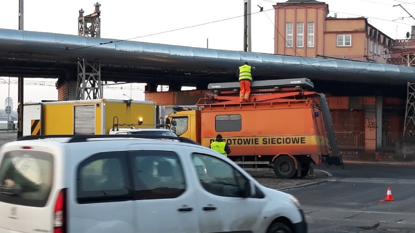 Wykoleił się tramwaj numer 3 przy Rondzie Dworcowym