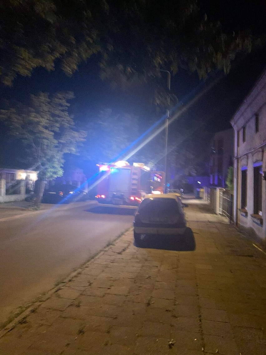 Pożar na ulicy Szpitalnej we Włocławku