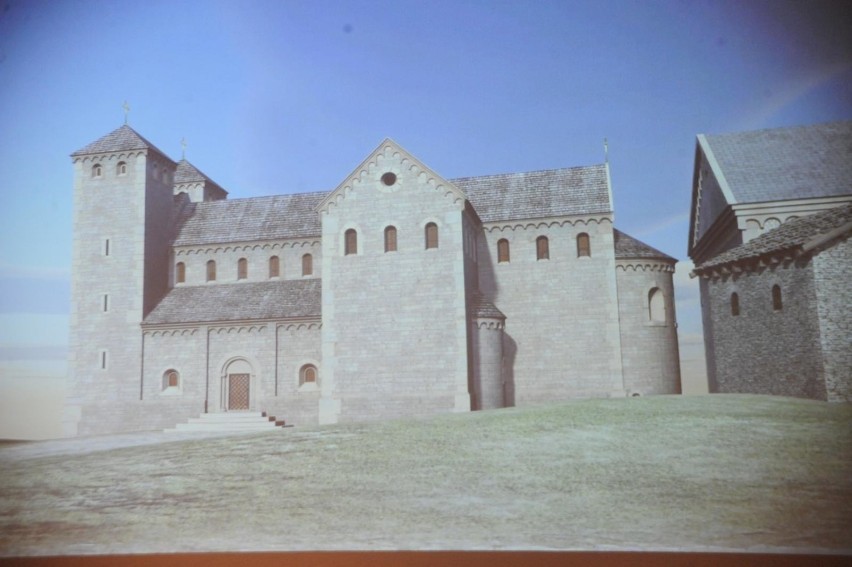 Wizualizacja XI-wiecznej kaplicy św. Gereona