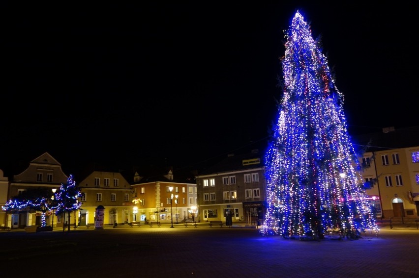 Świąteczne iluminacje w Łomży 2014 - ul. Długa, Stary Rynek,...