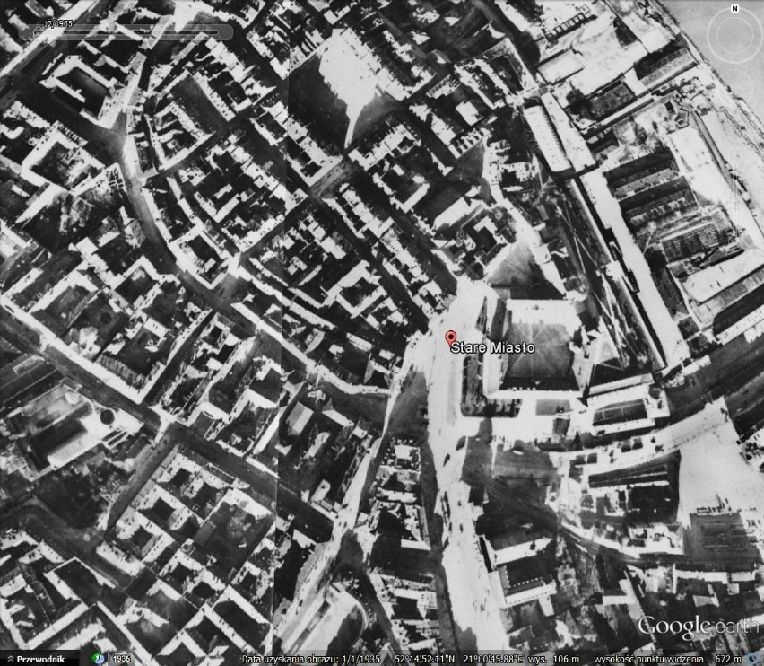 Stare Miasto w Warszawie - widok z 1935 roku