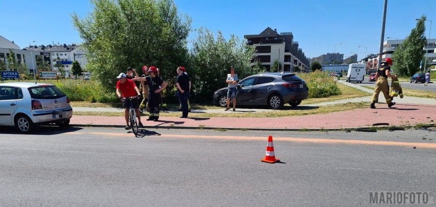 Wypadek na skrzyżowaniu równorzędnym na Malince w Opolu