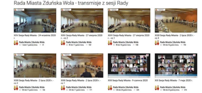 Sesja Rady Miasta Zduńska Wola online.Oglądaj na żywo