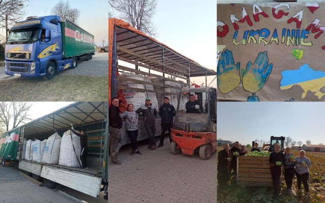Zbiórka żywności na Ukrainę. 40 ton warzyw od rolników m.in z powiatu włocławskiego