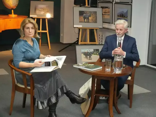 Podczas spotkania, Jolanta Sopińska i Piotr Kacprzak. Więcej na kolejnych zdjęciach