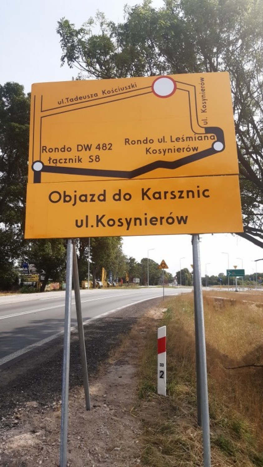 Remont drogi Karsznice - Ostrówek ma trwać do końca...