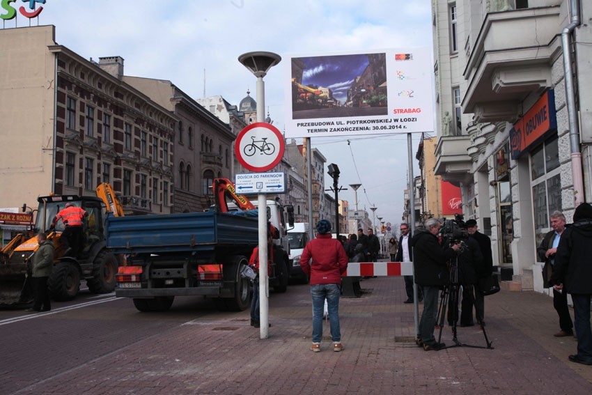 Rozpoczął się oficjalnie remont ulicy Piotrkowskiej