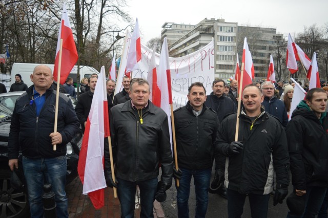 Krotoszyńscy rolnicy pod Sejmem 8 grudnia br.