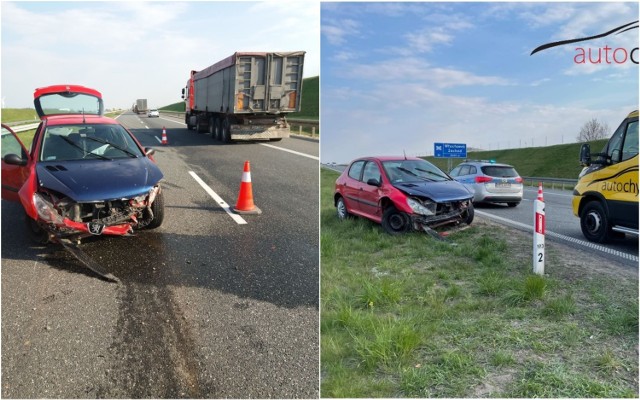 Wypadek na autostradzie A1