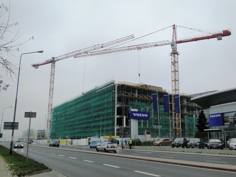 Poznań: Trwa budowa ekologicznego biurowca Malta House [ZDJĘCIA, WIDEO]